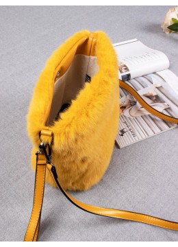 Elegant Faux Fur Crossbody Bag